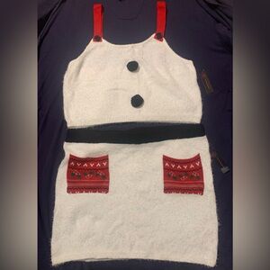 No Boundaries White and Red 2 Piece Matching Tank Top & Shirt so soft Brand New